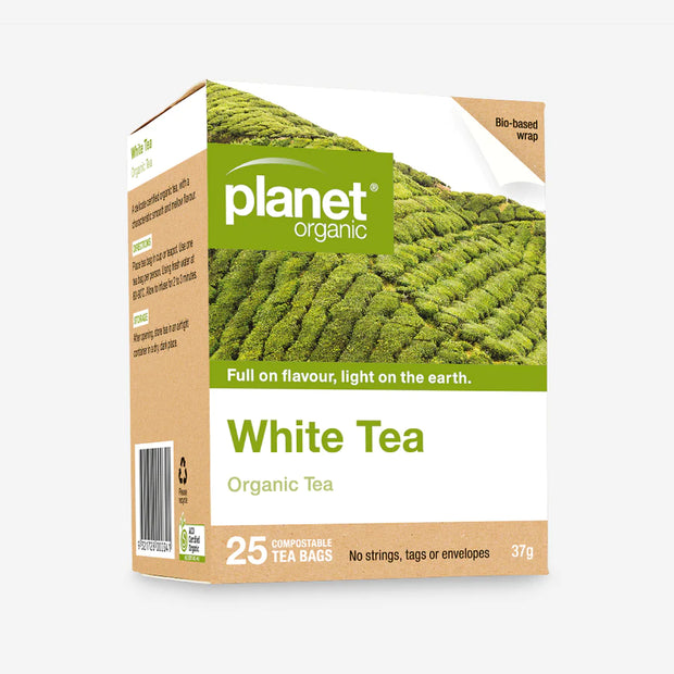 White Organic Tea 25 Bags Planet Organic