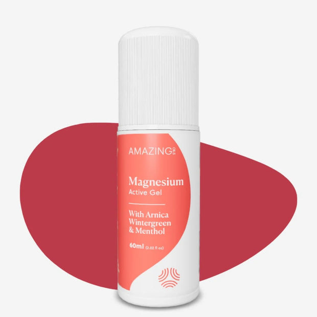 Magnesium Active Gel Roll On Arnica Wintergreen Menthol 60ml Amazing Oils
