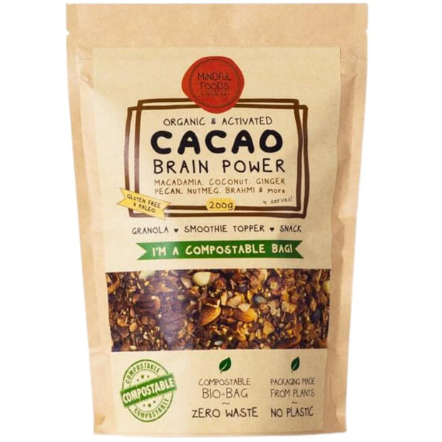 Granola Organic Cacao Brain Power 200g Mindful Foods