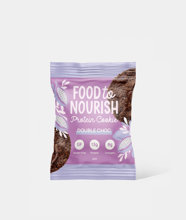 Collagen Protein Cookie Double Choc 60g Food To Nourish