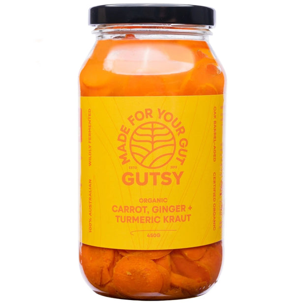 Kraut Carrot Ginger Turmeric 450g Gutsy Ferments