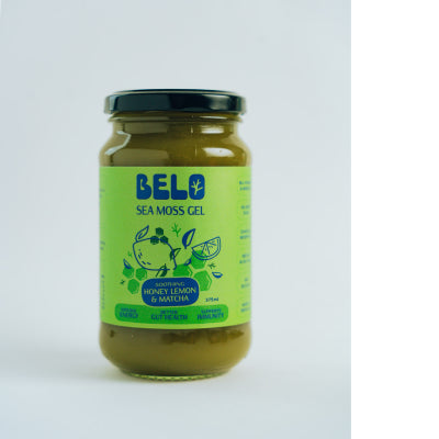 Sea Moss Gel Honey Lemon & Matcha 375ml Belo