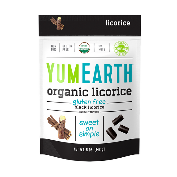 Licorice Organic Black GF 142g Yum Earth
