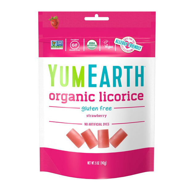 Licorice Organic Strawberry GF 142g Yum Earth