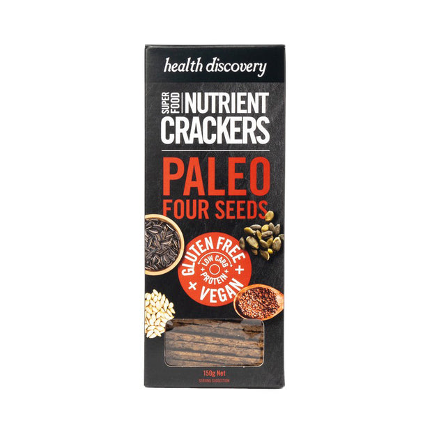 Paleo Four Seeds Crackers 150g Health Discovery