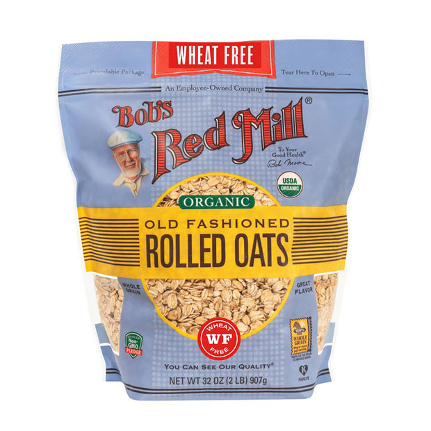 Rolled Oats Organic Old Fashioned 907g Bobs Red Mill