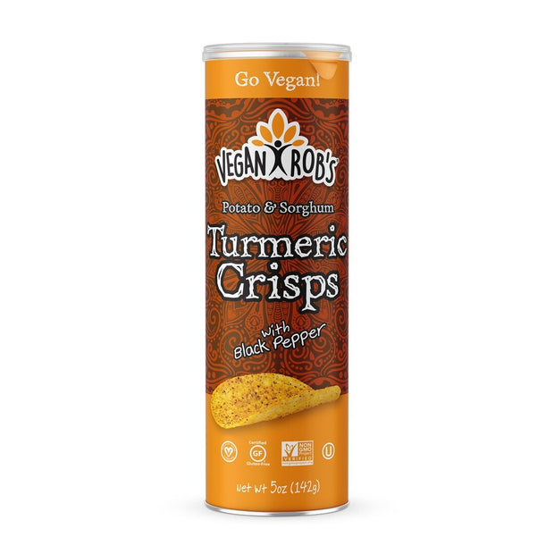 Turmeric and Pepper Crisps 142g Vegan Rob Pringles