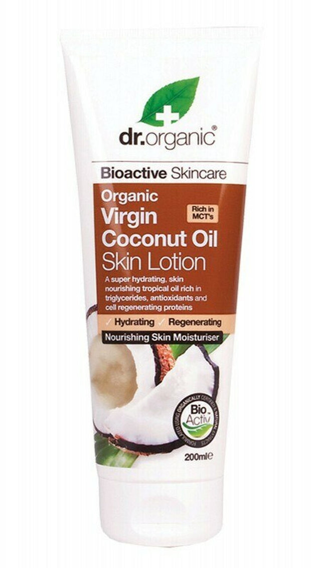 Organic Virgin Coconut Oil Skin Lotion 200ml Dr Organic