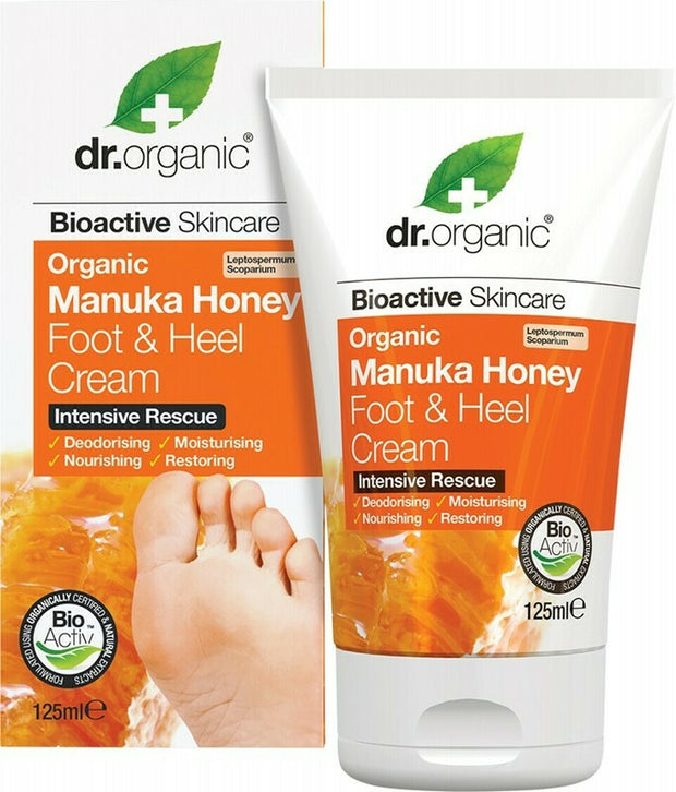 Manuka Honey Foot & Heel Cream 125ml Dr Organic