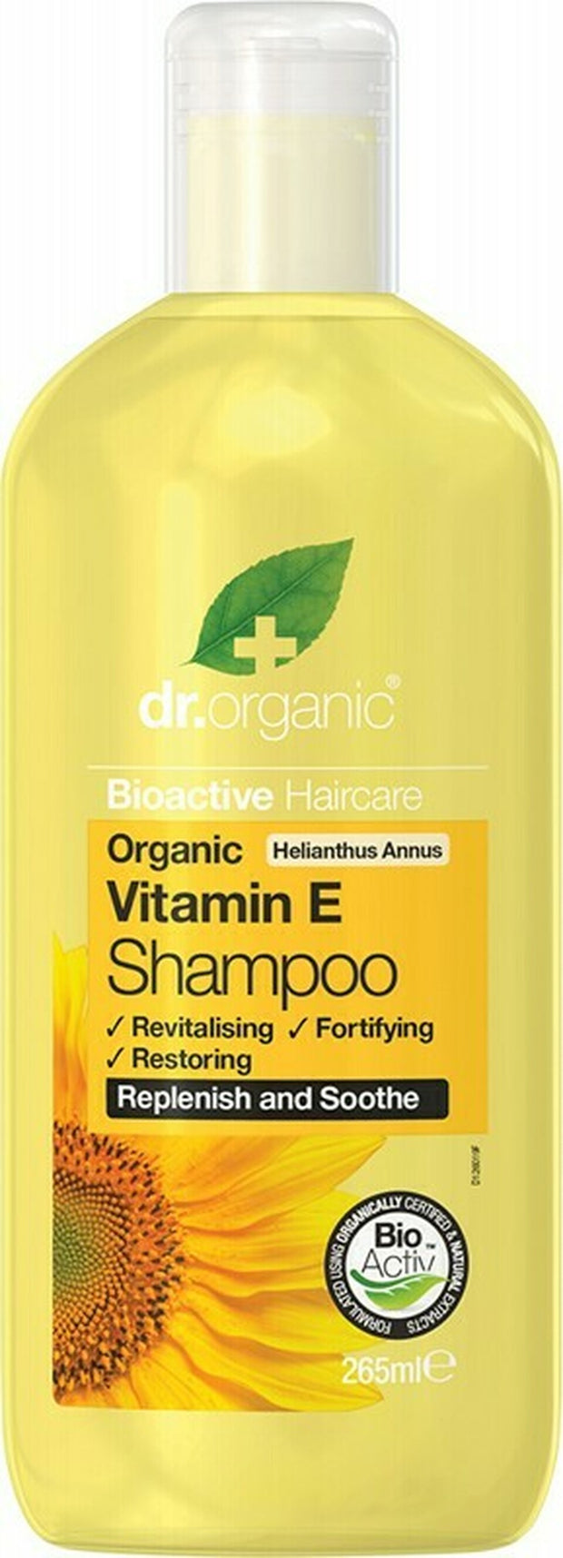 Vitamin E Organic Shampoo 265ml Dr Organic