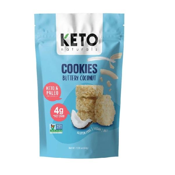 Keto Naturals Cookies Buttery Coconut 64g - Broome Natural Wellness