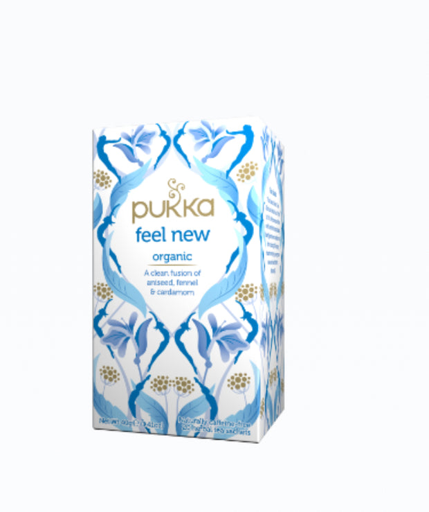 Feel New Tea 20 Bags Pukka - Broome Natural Wellness