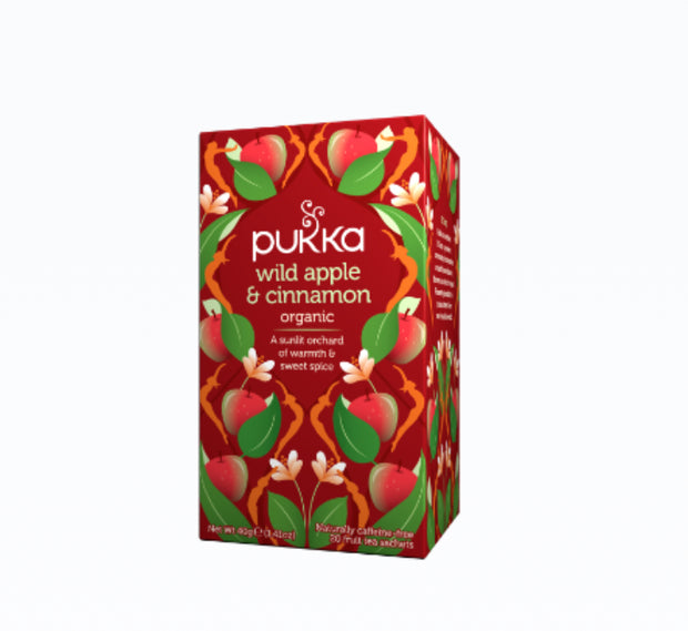 Wild Apple & Cinnamon Tea Bags 20 Pukka - Broome Natural Wellness