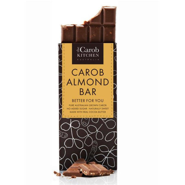 Carob Almond Bar 80g The Carob Kitchen - Broome Natural Wellness