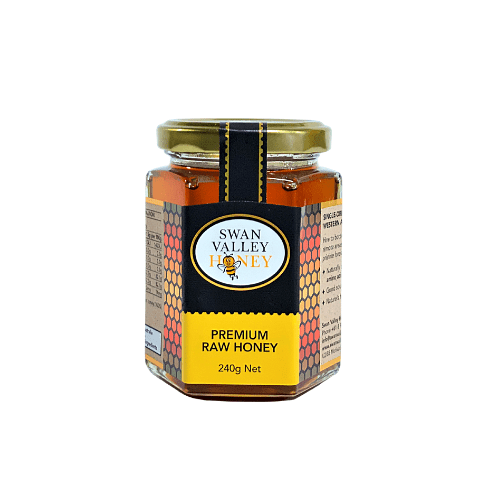 Honey Premium Raw Glass 240g Swan Valley Honey (WA Only)