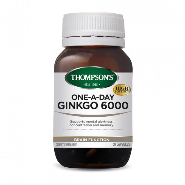 Ginkgo Biloba 6000mg 60C Thompsons