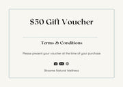 Gift Voucher Broome Natural Wellness