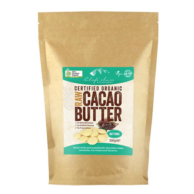 Raw Cacao Butter 300g Chefs Choice - Broome Natural Wellness