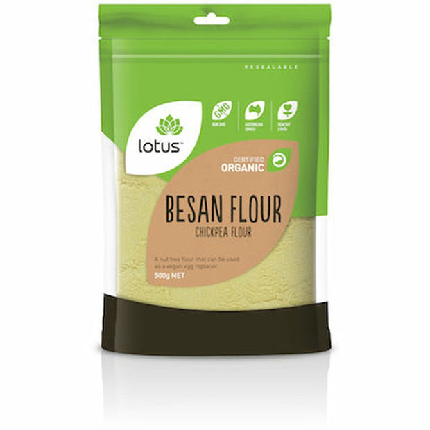 Organic Chick Pea Besan Flour 500g Lotus - Broome Natural Wellness