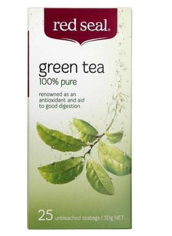 Green Tea Bags 25  Red Seal - Broome Natural Wellness