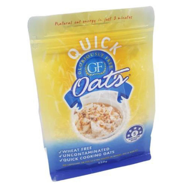 GF Rolled Quick Oats 450g Gloriously Free - Broome Natural Wellness