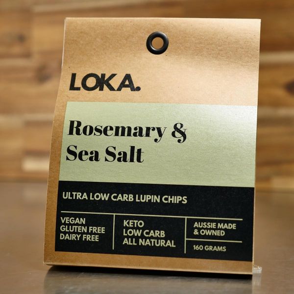 Lupin Chips Rosemary & Sea Salt 120g Loka