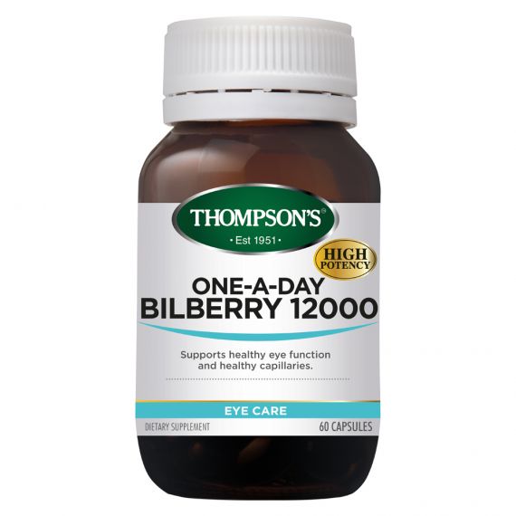 Bilberry One A Day 12000MG 60C Thompsons - Broome Natural Wellness