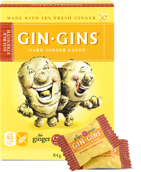 Gin Gins Double Strength Hard Ginger Candy 84g The Ginger People - Broome Natural Wellness