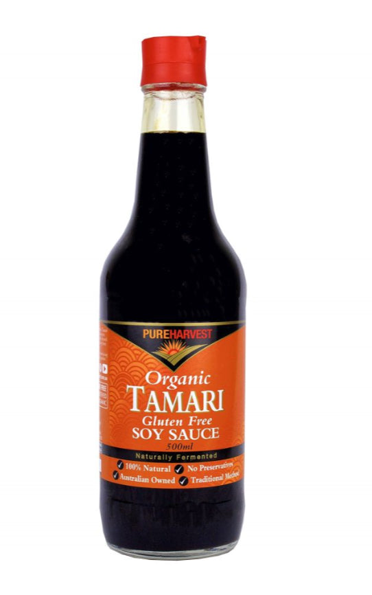 Orgainc Tamari Sauce 500ml Pure Harvest G/F - Broome Natural Wellness