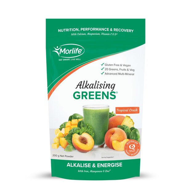 Alkalising Greens Tropical Crush 200g Morlife