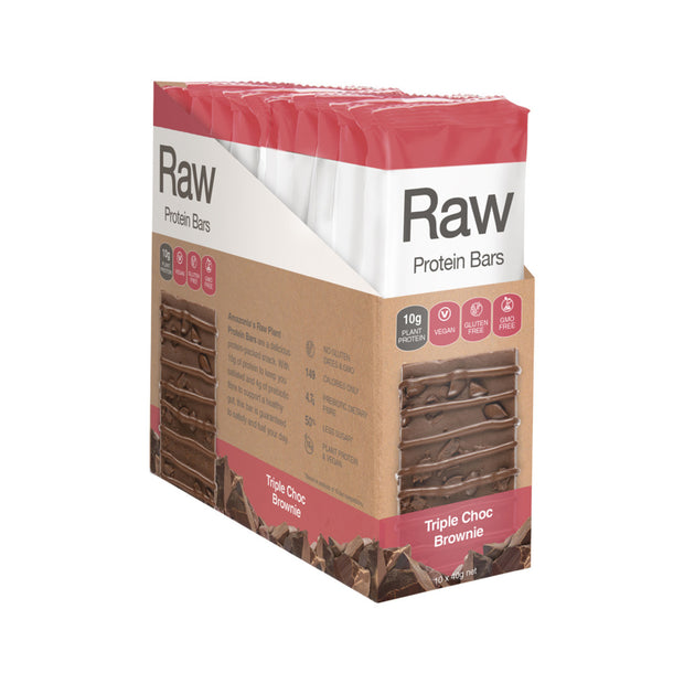 Protein Bar Raw Triple Chocolate Brownie 40g Amazonia