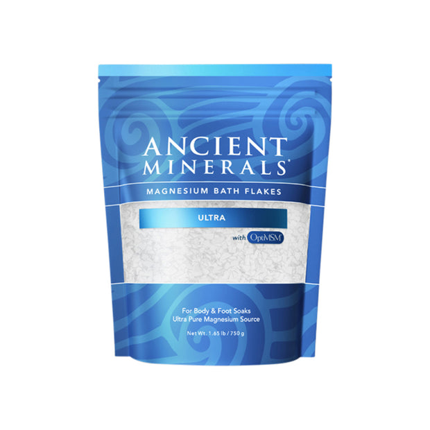 Magnesium Bath Flakes Ultra With MSM 750g Ancient Minerals