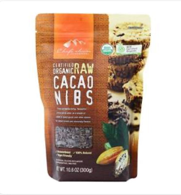 Raw Organic Cacao Nibs 300g Chefs Choice - Broome Natural Wellness