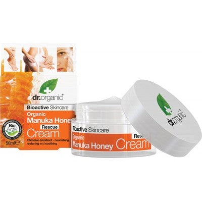 Manuka Honey Rescue Cream 50ml Dr Organic - Broome Natural Wellness