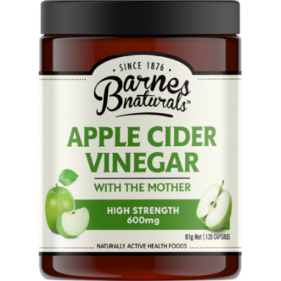 Apple Cider Vinegar High Strength 600mg 120C Barnes