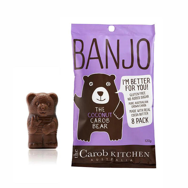 Banjo Coconut Carob Bear 120g The Carob Kitchen