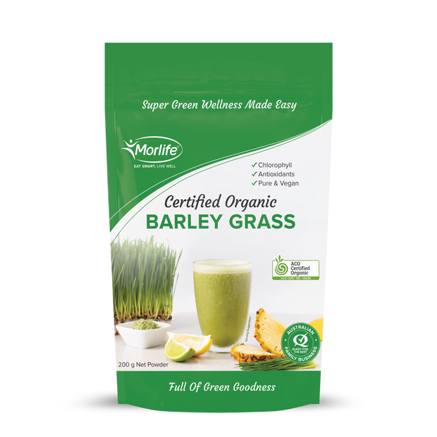 Barley Grass Certified Organic 200g Morlife