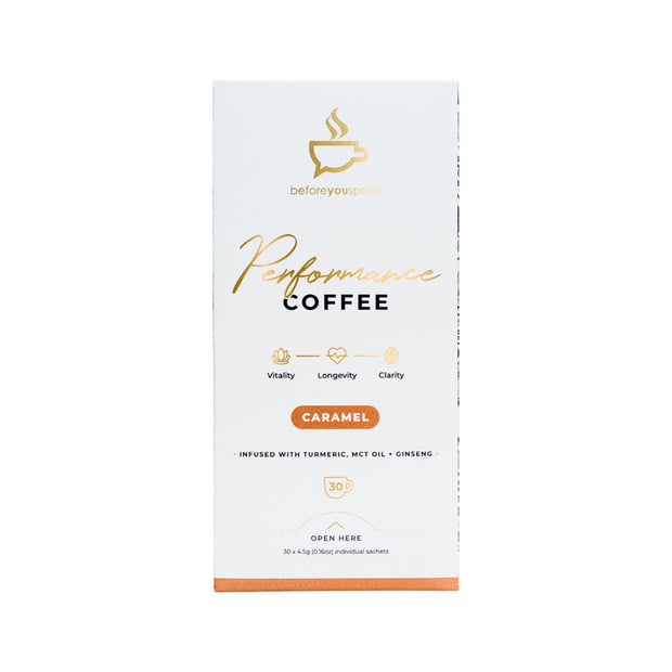 Performance Coffee Caramel 4.5g x 30 Sachets Before You Speak