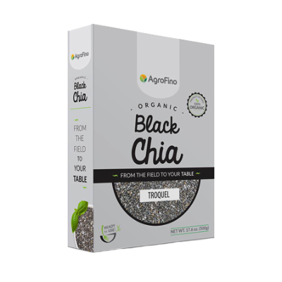 Chia Seed Organic Black 500g Agrofino