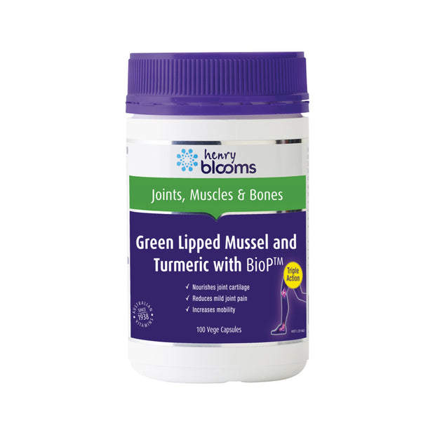 Green Lipped Mussel 500mg Turmeric With BioP 100VC Blooms - Broome Natural Wellness