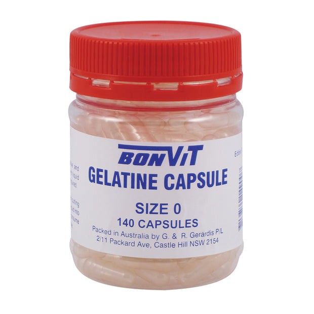 Gelatine Capsules Size 0 140C Bonvit - Broome Natural Wellness