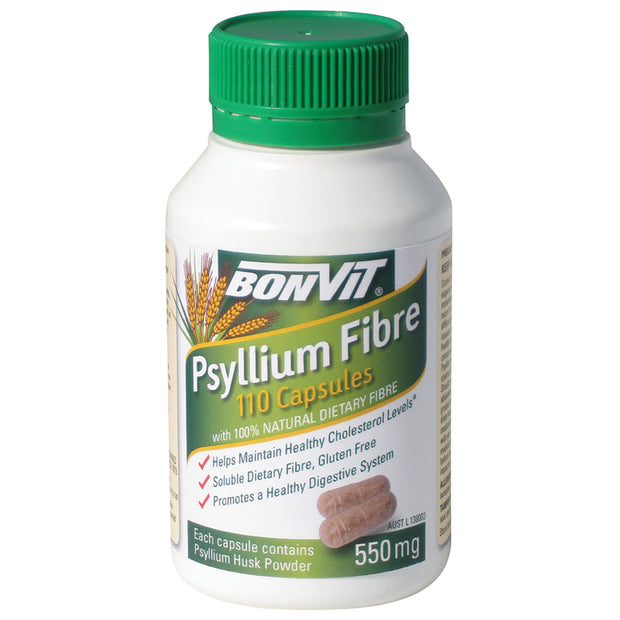 Psyllium Fibre 550mg 110C Bonvit - Broome Natural Wellness