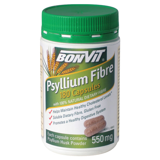 Psyllium Fibre 550mg 180C Bonvit - Broome Natural Wellness