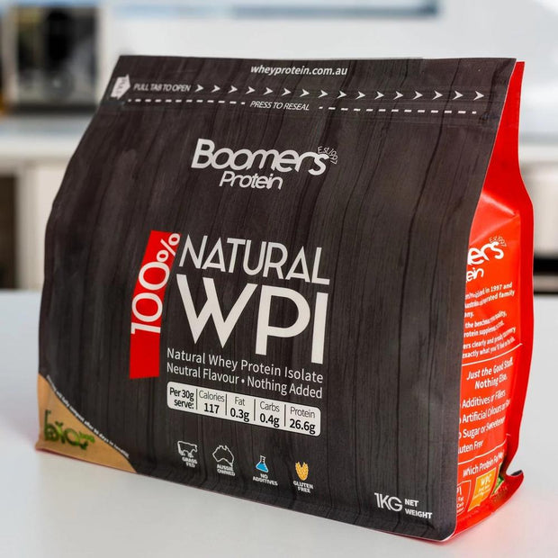 Whey Protein Isolate 1kg - Boomers - Broome Natural Wellness
