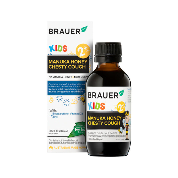 Chesty Cough  With Manuka Honey 100ml Brauer