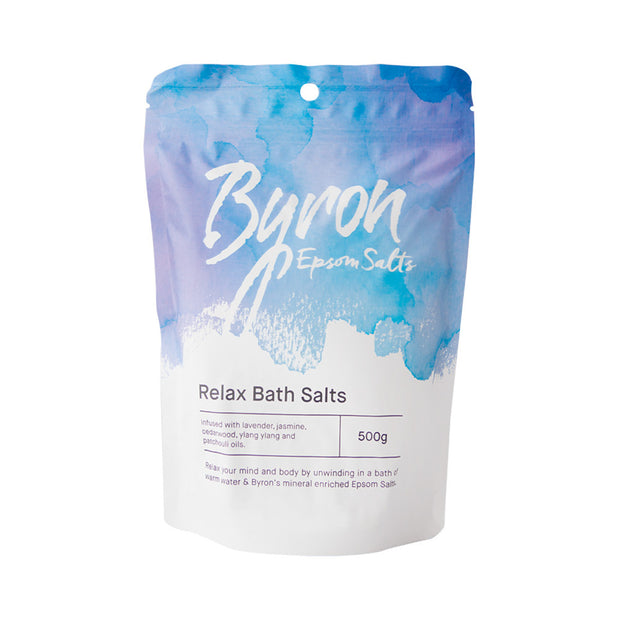 Byron Bath Salts Relax 500g Botanical Blends - Broome Natural Wellness