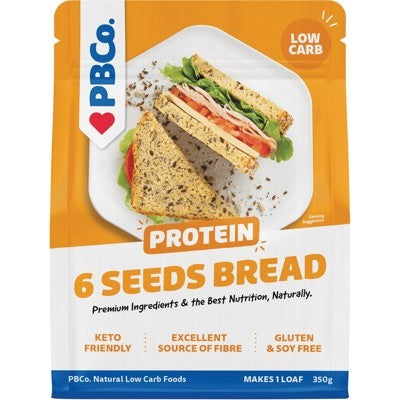 Protein Bread Mix 6 Seeds 350g The Protein Bread Company - Broome Natural Wellness