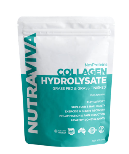 Collagen Hydrolsate Beef 450g NES Proteins Nutraviva - Broome Natural Wellness