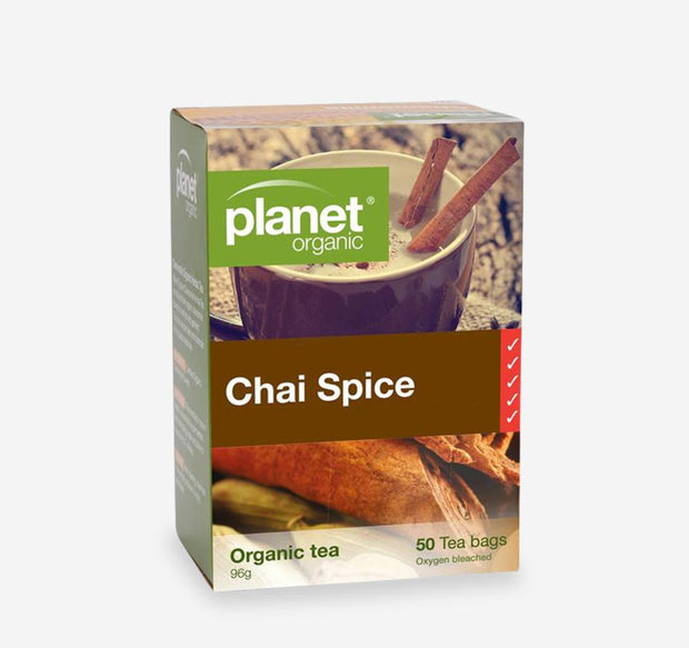 Organic Chai Spice Tea Bags 25s Planet Organic - Broome Natural Wellness