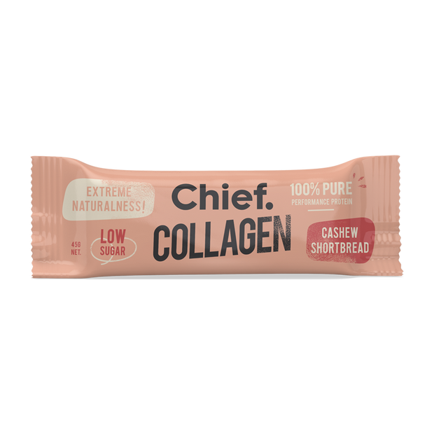 Collagen Protein Bar Cashew Shortbread 45g Chief